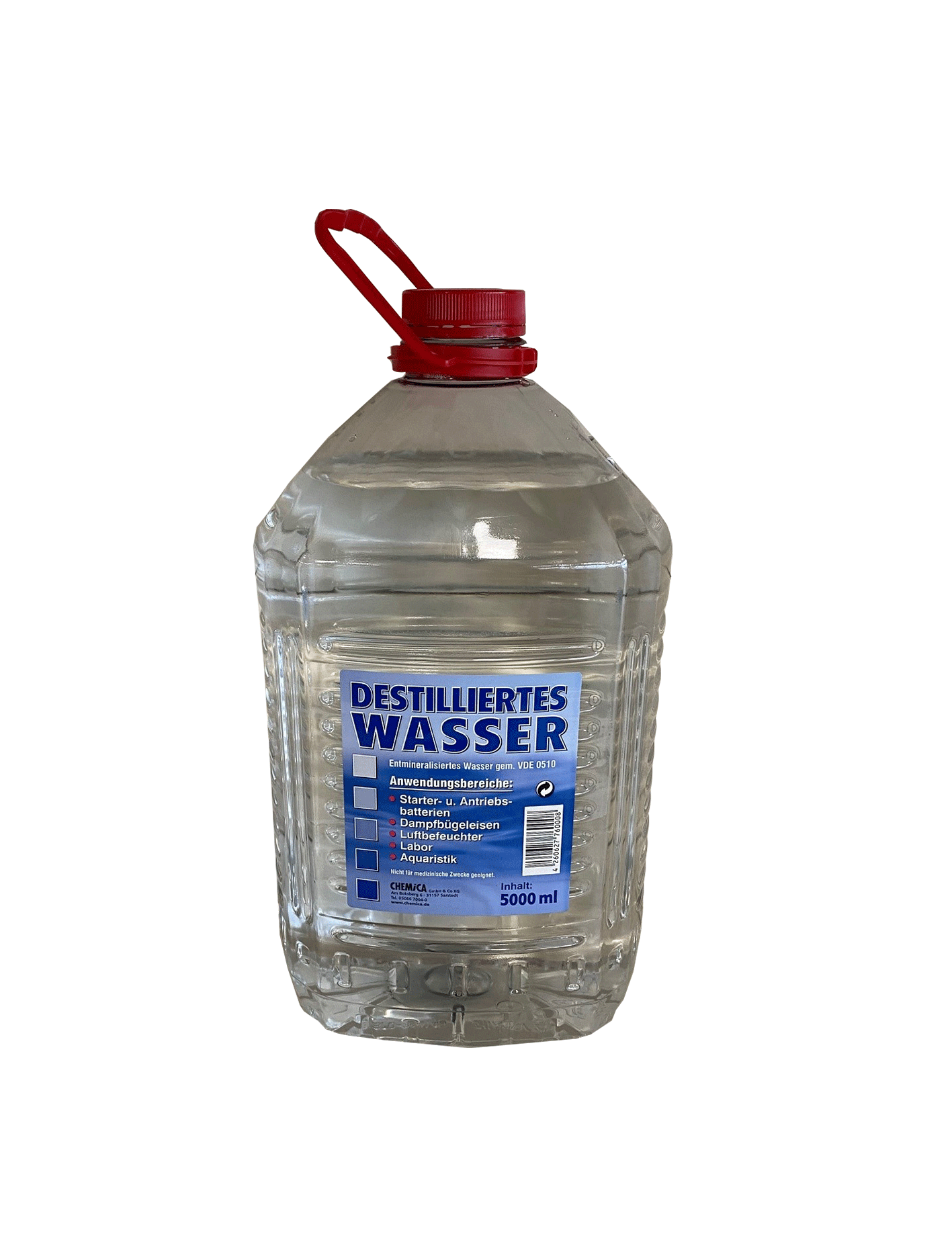 10 Liter Destilliertes Wasser, Spezialprodukte